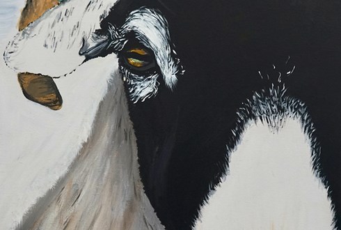 Lauren Bell, Sheep painting
