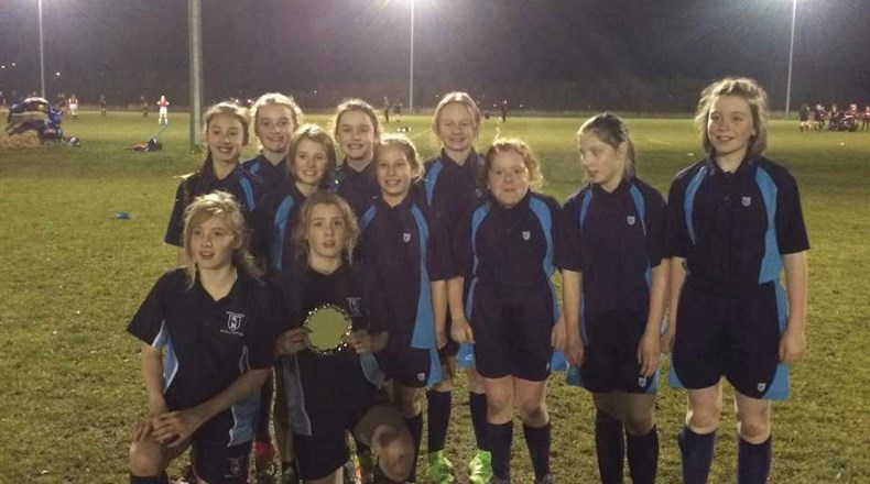 Teesdale School girls rugby team