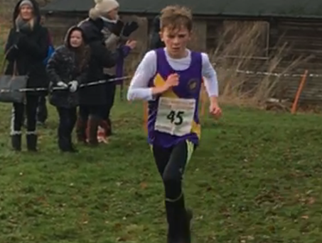 Year 7 student George runs for Durham 