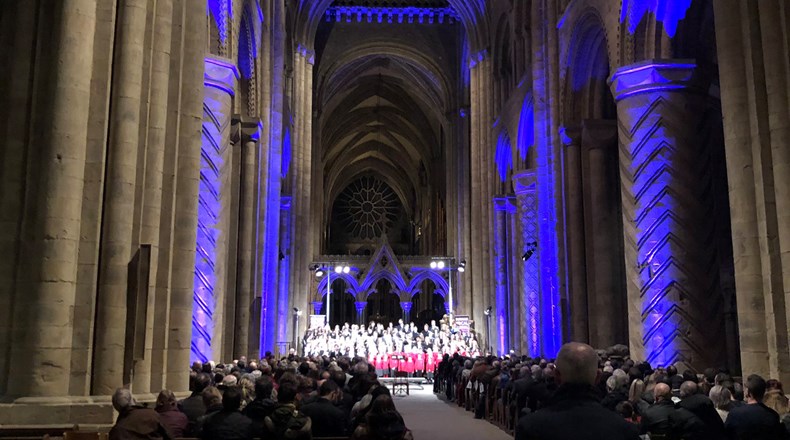 Chamber choir perform at Durham Cathedral