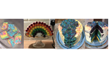 Rainbow cakes