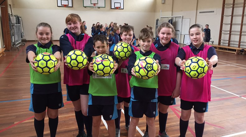 Free fustal equipment at Teesdale School