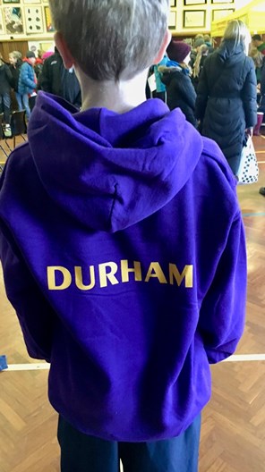 Year 7 student George runs for Durham